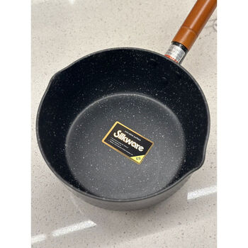 18202224cm japanese non-stick snow pan 22cm black snow pan with lid
