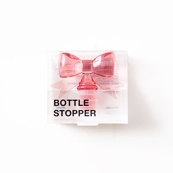 Shijanu bow wine bottle stopper vacuum sealed wine silicone red wine stopper foreign wine stopper pink bow