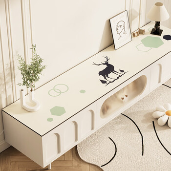 Yusenyi waterproof and oil-proof tv countertop protective mat sideboard shoe cabinet mat high-end cover cloth 35*120cm