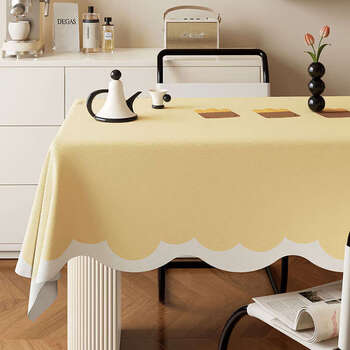 Yusen yifeng tablecloth waterproof and anti-scalding tablecloth living room high-end home coffee table cloth baking story a special-shaped tablecloth 110x170cm