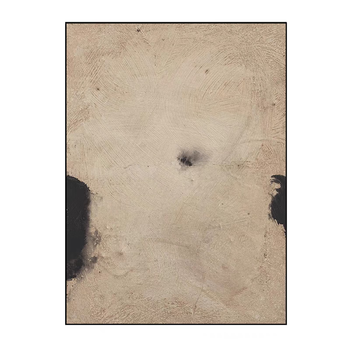 He jiagong camel color wabi-sabi antique style living room decoration painting abstract texture sofa background wall hanging painting entrance hall o 120*180cm wood color (aluminum alloy brushed frame) high-definition art giclee + collection-grade canvas