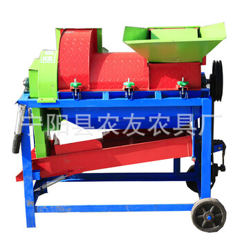 Ji litian thresher, traction mobile corn thresher, 5 screens can be replaced, rapeseed thresher, bare machine