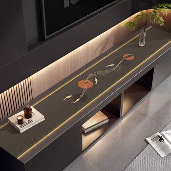 Fantasy tv cabinet protective mat long sideboard table mat shoe cabinet wine cabinet mat goldfish mantang 30x290cm