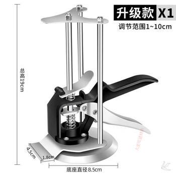 Yusenyi jack cabinet door panel installation wardrobe tile heavy object lifter micro simple small furniture lifting full black three columns (plastic handle) 8 pcs