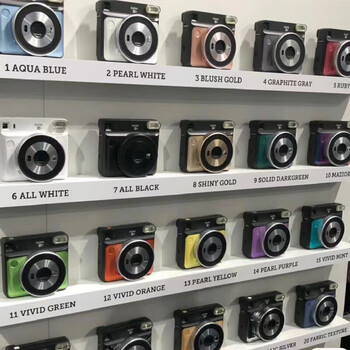 Fujifilmsq6 a camera that takes 4-inch photo paper in one shot. portable for traveling and shooting. sq6 sky blue (quick delivery on the same day) sq6+10 sheets sq6+40 sheets of photo paper sq6 pearl white (quick delivery on the same day)