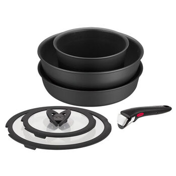 Jiyunmao removable matryoshka pot set non-stick pot versatile pot kitchen supplies pot set black beauty six-piece set 7112000720