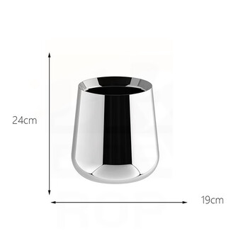 Rop european stainless steel ice bucket bar wine frame internet celebrity small ice bucket home commercial creative high-value champagne bucket ornaments dylan ice bucket