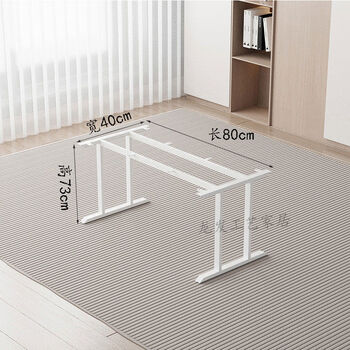 Jieyunmao simple table leg large board desktop support frame computer table table frame desk leg bracket metal iron table leg white length 80 width 40 height 73cm