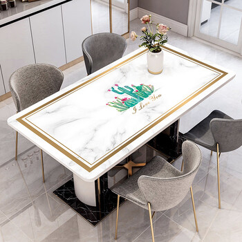 2025 new no-wash oil-proof, waterproof and anti-scalding pvc household rectangular customizable coffee table mat for living room with light luxury and high-end feel mo91-the wizard of oz, oil-proof and anti-scalding, no traces left 60*120cm