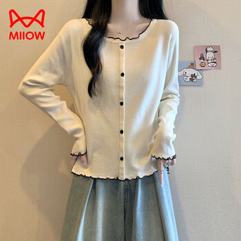 Cat man (miiow) 300 pounds plus size women's german velvet age-reducing loose autumn and winter bottoming shirt long-sleeved t-shirt women fat mm warm inner top white l recommended 90-120 pounds