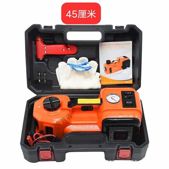 He jiagong vehicle-mounted multi-function electric hydraulic jack electric wrench disassembly and installation screw 12 tire changing artifact 45 cm multi-function jack + air pump single unit