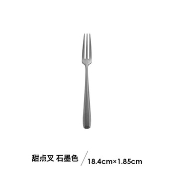 Oimg germany imported high-quality stainless steel tableware cutlery, western steak knife, dessert spoon, western tableware set, knife, fork and spoon, dessert fork graphite color_model