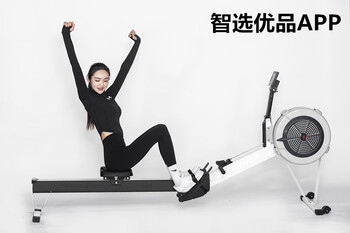 Hrsfit hailishi intelligent wind resistance boat drawing machine home small boat drawing machine commercial professional gym ergometer matt white (smart choice app)