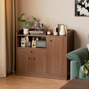 Ouyilang tea cabinet dining cabinet locker living room office wall corner cabinet storage small vertical cabinet tea cabinet storage rack