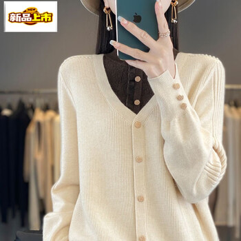 Chujing lace bottoming shirt for women, new large size, thickened wool knitted half-high collar, fake two-piece autumn and winter fashionable sweater, apricot m, recommended for 90-105 pounds