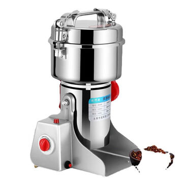 Commercial 2500 large-capacity stainless steel medicine grinder grain notoginseng crushing mill grinding fine steel upgrade model - 800g pure copper 2000w motor
