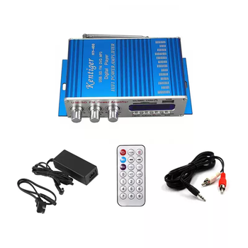 Mini small power amplifier plug-in card usb flash drive 12v outdoor amplifier 2.0 channel audio amplifier single loop power amplifier + 12v5a power supply + audio cable