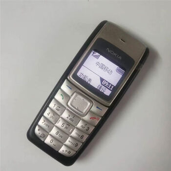 Nokia 1110i classic old style nostalgic black and white screen straight button student 1112 confidential mobile phone black-white screen-1 original battery + charger mobile version standard