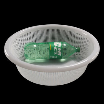 Fantasy drainage basket washing basket thickened round basket leakage basket vegetable plastic basket kitchen restaurant hollow glue drainage basket extra thick no. 1 white diameter 49x height 17cm 10 pieces at a more affordable price