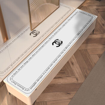 Fantasy tv cabinet table mat cover cloth tv cabinet protective mat disposable sideboard cover cloth shoe cabinet camellia love white length 250cm