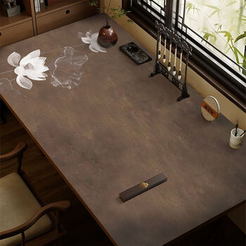 Fantasy song dynasty aesthetic desk pad calligraphy pad writing protection pad can be cut freely mochi lotus shadow agj desk pad 80cmx120cm collection and purchase (priority delivery)