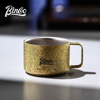 Bincoo pure titanium coffee cup water cup men's and women's personal cup portable one-person drinking coffee tasting cup
