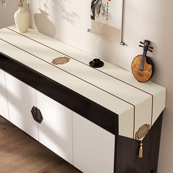 Yusenyi japanese sideboard tv cabinet long decorative entrance hall flag cloth dining table coffee table countertop cover cloth shoes table flag kunyu autumn frost waterproof and no-wash contact customer service for customized size waterproof imitation linen 50 per square