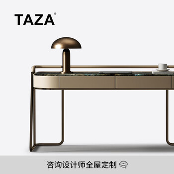 Taza desk italian light luxury desk modern designer new large-sized study desk top notch sapphire natural luxury stone contact the designer customized matching for the whole house luxury house