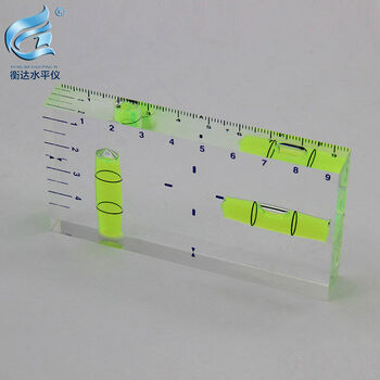 Fully transparent 9513t type two-way integrated small household level bubble level bubble level 9513mmt type non-magnetic