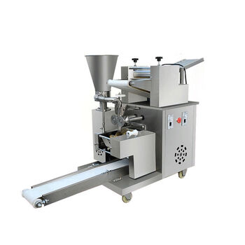 Shantou lincun fully automatic dumpling machine commercial imitation handmade dumpling machine household dumpling making machine new steamed dumpling pot sticker wonton silver