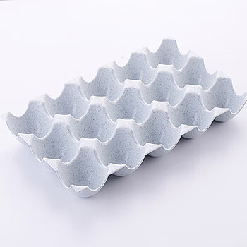 Huaiman refrigerator egg tray refrigerator egg box fresh-keeping storage box for eggs household egg loader plastic rack holder 24 15 grid blue