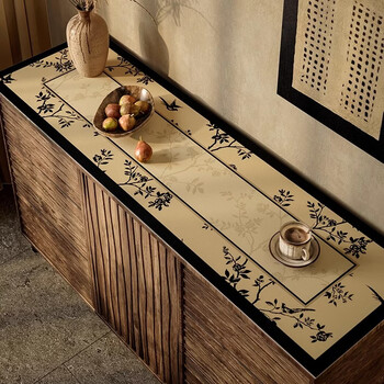 Yusen yixi zen sideboard mat shoe cabinet dustproof protective mat no-wash use fulan wenxian xianhua ningying special shape can be customized 40x200cm