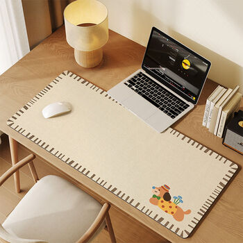 Fantasy wind mark mat for big girls with good looks, office desk mat, computer mark mat, dirt-resistant keyboard mat, acrobatic dog 40cmx80cm