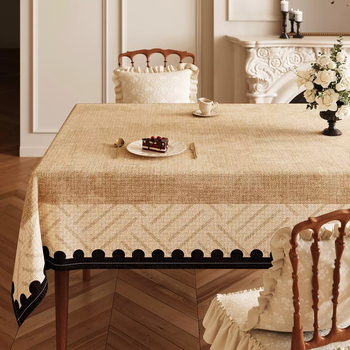Fantasy tablecloth waterproof and oil-proof no-wash wipeable table mat light luxury high-end tablecloth 2025 new home coffee table tablecloth fanyue 140*240cm suitable for 80*180 long table