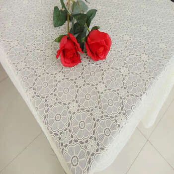 Yusenyi plastic european-style cut flower no-wash waterproof oil tablecloth tablecloth tablecloth cover 006 pure rice 135x220