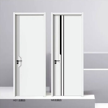Pupan indoor set door simple modern door composite door swing door bedroom door paint-free ecological paint door paint-free single door panel