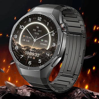 Huawei (huawei) high-end flagship huawei watch watch gt6 pro smart watch health detection cycling sports wechat call phone men's business new birthday gift exclusive high-definition gt6pro obsidian black + titanium empty black titanium strap