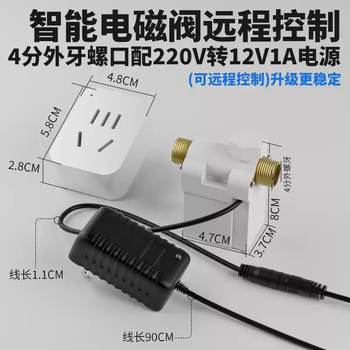 Xmsj smart water valve electric ball valve suitable for remote control solenoid valve water pipe solenoid switch valve automatic valve free shipping solenoid valve + power supply + wifi remote socket