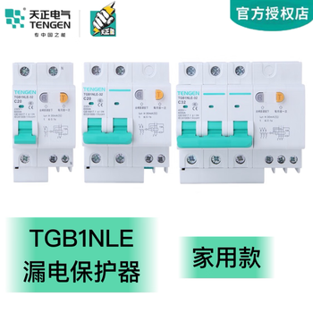 Tianzheng dz47le leakage switch leakage protection tgb1nle-63 air switch leakage protector 2p 63a household 20a 2p