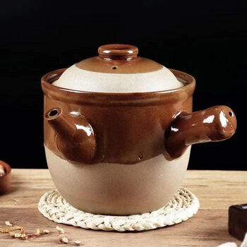 Tuojin imported high-quality traditional old-fashioned medicine boiling pot from germany, high temperature resistant gas open flame clay pottery health pot chinese medicine pot boiling medicine, must read when placing an order 1ml