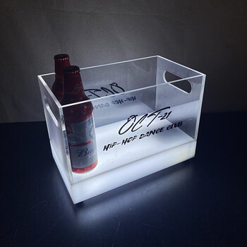 Fantasy bar ice bucket lamp glowing ice bucket bar beer frame anti-shatter champagne bucket i style