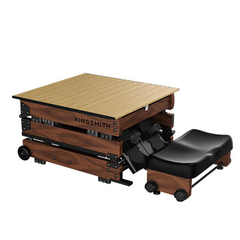 King smith new product wr3l water resistance three-fold rowing machine, foldable household small fitness equipment wr3l three-folding rowing machine-with table board