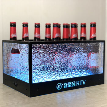 Fantasy zero bar luminous ice bucket ice pattern beer frame bar luminous champagne bucket beer style 31