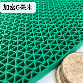 Yusenyi non-slip mat plastic pvc carpet is suitable for outdoor and indoor large-area floor mats. kitchen and bathroom waterproof. green 6mm extra thick encrypted model. 0.9 meters wide x 10 meters long.