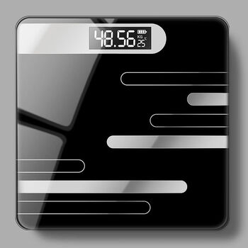 Electronic weight scale household healthy body scale gift accurate weighing scale black line 26*26cm battery