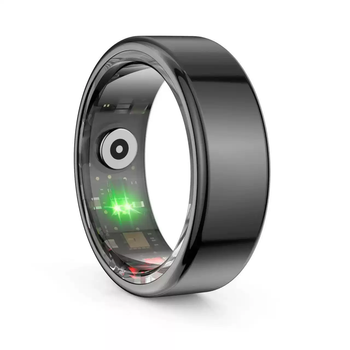 He jiangong smartring smart ring blood oxygen ring waterproof step counting calories healthy sleep black no. 9 18.9mm other