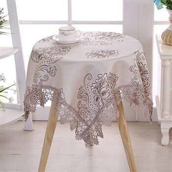 Fantasy tablecloth round square tablecloth fabric rectangular coffee table square table small round table dining table bedside table universal cover towel simple nordic coffee 120x120cm square