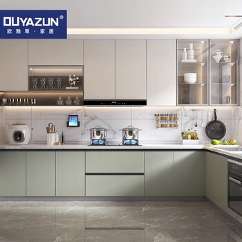 Kankeirr customized integrated cabinets, whole house customized marble stone kitchen countertops and stoves, customized deposit (consult customer