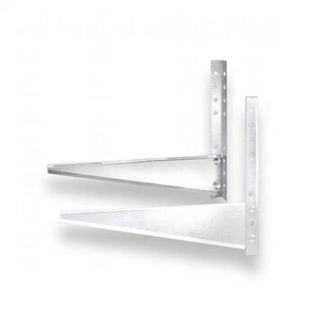 An junsheng air conditioner outdoor unit bracket universal 1.5p2p3p5p outdoor unit bracket extra thick hot-dip galvanized anti-corrosion shelf hanger 1-1.5p galvanized bracket with screws (6 expansion wires and 8 anchor wires)