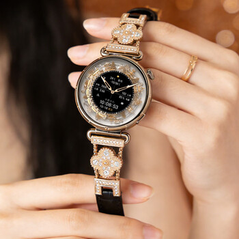 Huawei (huawei) new year's gift huawei watch gt6 new original smart sports heart rate detection watch bluetooth call girls new high-end fashion valentine's day birthday gift black little swan 41mm floating white + black swan gold buckle four-leaf clover strap